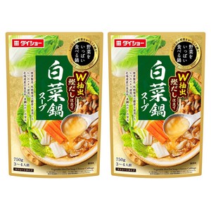 다이쇼 배추나베 스프 스트레이트 타입, 750g, 2개