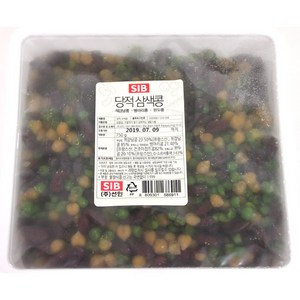 이홈베이킹 당적삼색콩-강낭콩 완두콩 병아리콩 750g 냉동(아이스박스+아이스팩), 1개