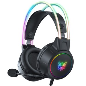 ONIKUMA RGB 유선 게이밍 헤드셋 가상 7.1 usb 노이즈캔슬링 마이크 X15 PRO