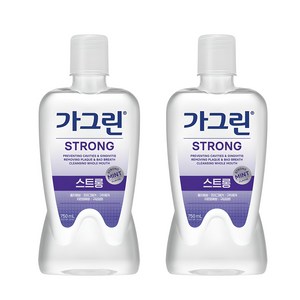 가그린 스트롱 구강청결제, 750ml, 2개