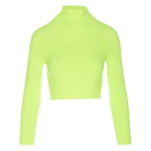 발렌시아가 하이 넥 크롭 탑