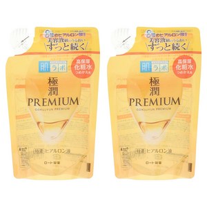 하다라보 고쿠쥰 프리미엄 히알루론액 리필용, 170ml, 2개