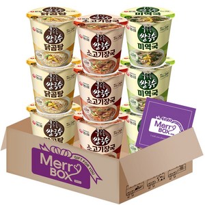농심 후루룩쌀국수(닭곰탕3+소고기장국3+미역국3)+메세지카드
