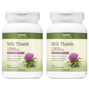 GNC 밀크 씨슬 1300mg 엑스트라 스트렝스 캐플렛, 60정, 2개