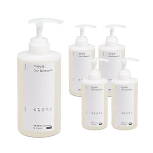 생활공작소 주방세제, 500ml, 5개