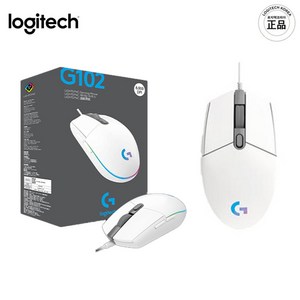 로지텍 G102IC 2세대 LIGHTSYNC 게이밍 유선마우스 벌크 MU0054, 0     G102 정품박스 [로지텍코리아 공식인증점], 0    화이트 [로지텍 국내정품]