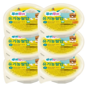 햇반 유기농쌀즉석밥, 130g, 6개