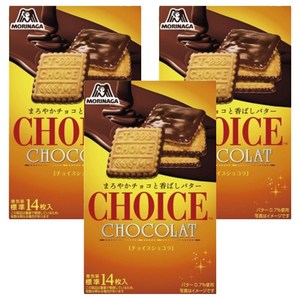 모리나가 부드러운 초코와 고소한 버터 초이스 쇼콜라 14개입, 91g, 3개