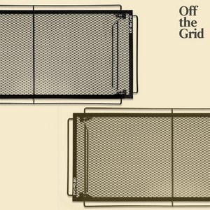 오프더그리드 아이언 메쉬 그릴 사각 캠핑 테이블 OfftheGrid, 블랙