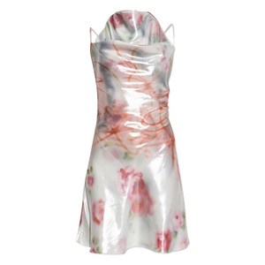 디젤 D에브라 플로럴 미니 드레스, 화이트계열+핑크계열, Italy 40(KR 55)