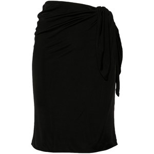 생로랑 랩 미디 펜슬 스커트, 블랙계열, France 36(KR 55)