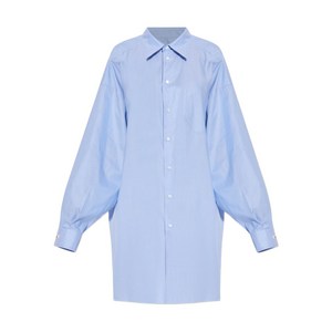 메종 마르지엘라 벌룬 소매 코튼 셔츠, 블루계열, Italy 40(KR 55)