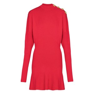 발망 쇼트 플레어 니트 드레스, 핑크계열, France 34(KR 55)