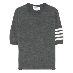 톰 브라운 4 바 스트라이프 파인 니트 티셔츠, 그레이계열, Italy 48(KR 99)