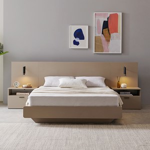 알파침대 엘레나 호텔식 평상형 침대프레임, 협탁 미포함, 모카브라운