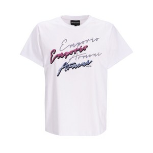엠포리오아르마니 로고 프린트 티셔츠, 화이트계열, Standard S(KR 55)