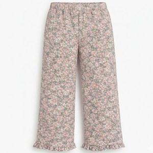 MSF 여성 플라워 9부 프릴 파자마 잠옷 바지