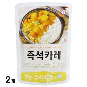 국산 재료 듬뿍 믿고 먹는 토리 즉석카레 아이 캠핑음식, 2개, 200g