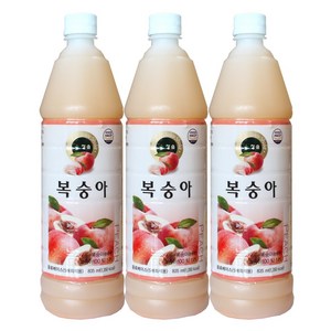 청솔 복숭아 음료베이스 835ml / 과일원액, 3개