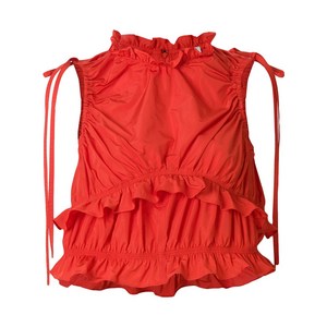 겐조 러플 크롭 탑