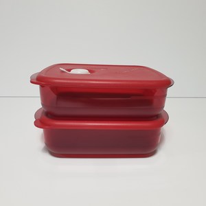 타파웨어 스마트 레인지 사각600ml 2P 056 전자레인지용기, 600ml, 2개