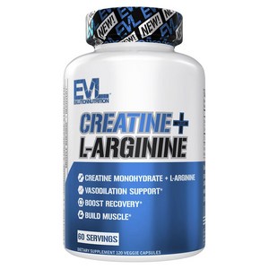 EVLUTIONNUTRITION 크레아틴 + L-아르기닌 베지 캡슐