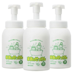 미요시 패밀리 버블 바디워시 플로럴향, 600ml, 3개