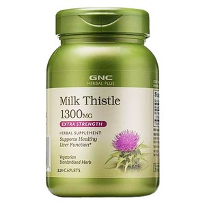 GNCHERBALPLUS 밀크 시슬 1300mg 캐플릿, 120정, 1개
