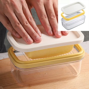 버터 커팅 버터 나이프 뚜껑이 있는 스테인리스 커팅 버터 수납 케이스 버터 보관 케이스