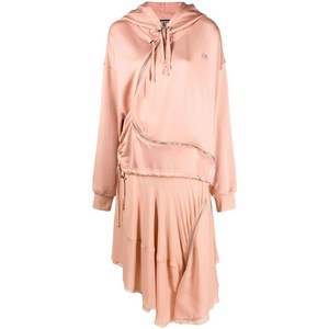 디젤 D-Abanazip 비대칭 스웨터 드레스, 핑크계열, Standard XS(KR 44)