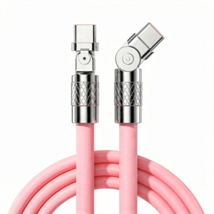 제이엘 120w 초고속 C to C 충전케이블 180도 회전 케이블