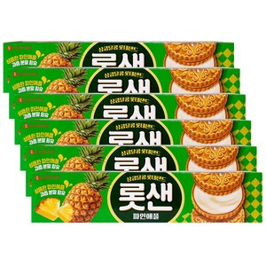 롯데웰푸드 롯데샌드 파인애플, 105g, 6개