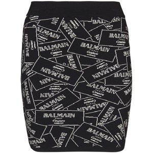 발망 자카드 패턴 스커트