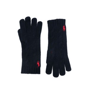 폴로랄프로렌 로고 자수 니트 장갑