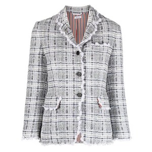 톰 브라운 크로셰 트리밍 싱글 브레스티드 블레이저, 그레이계열, Italy 42(KR 66)