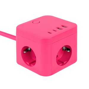 라이프썸 큐브 멀티탭 4포트 USB C타입 1.8m (LFS-HA53) 4종 택1