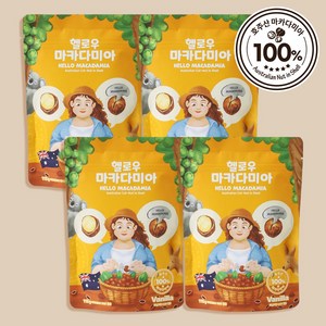 헬로우 마카다미아 호주 통마카다미아 바닐라, 115g, 4개