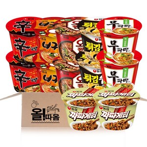 큰컵라면 기획세트 6종 기획세트 12호(신라면2+너구리2+오짬2+튀김우동2+짜파2+무파마2)