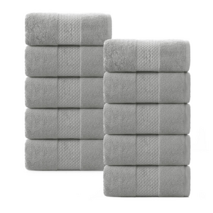 록신 명품 호텔수건 코마사 부드러운 고퀄리티 수건 540GSM 40수 10종세트 호텔 수건 40수, 소프트그레이, 10개