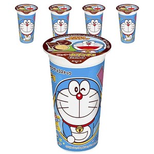 Lotte 바삭바삭 초코 스낵 카푸초 도라에몽, 37g, 5개