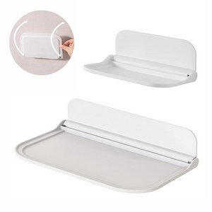 온업 무타공 욕실 다용도 선반 2개 세트