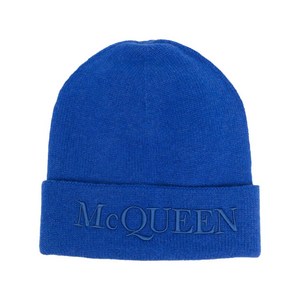 알렉산더맥퀸 알렉산더 맥퀸 로고 자수 니트 모자