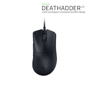 레이저 DeathAdder V3 유선 마우스 RZ01-0464, 블랙
