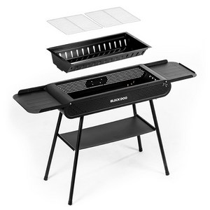 BLACKDOG 마운틴 스모크 윙 스테인리스 스틸 접이식 휴대용 바비큐 그릴 CBD2550CF017