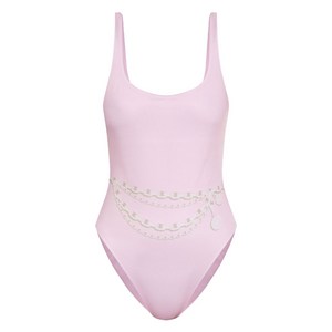 베르사체 트레저 프린트 원피스 수영복, 핑크계열, Numeric 3(KR 77)