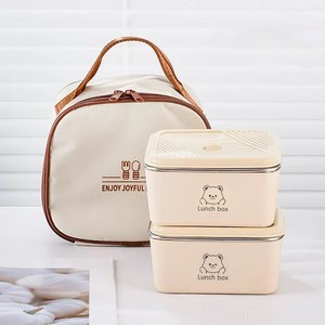 DaeBak+ SUS304 스텐 도시락통 전자레인지 적용 식기 한 세트 2단 3단 4단 휴대용가방 포함