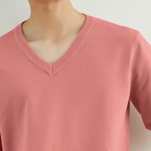 에리페 남성용 베이직 라인 클린 V넥 긴팔 니트