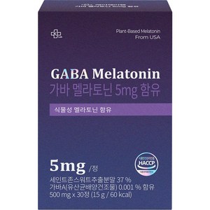 [약국입점] 케이제이랩 식물성 멜라토닌 5mg, 30정, 1개