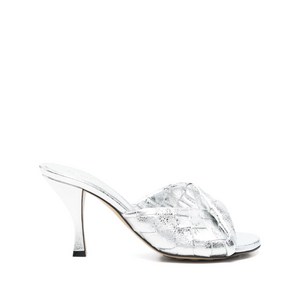 보테가 베네타 메탈릭 샌들 80mm, Europe 38(KR 250), 실버계열