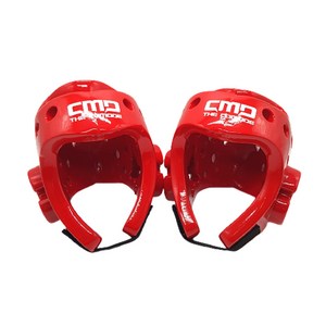 태권도 헤드기어 초등용 보호대 성인 노인 머리보호대 레프팅 대련용 겨루기 / 안면보호대 는 (옵션에서 선택), 레드x2, 1세트